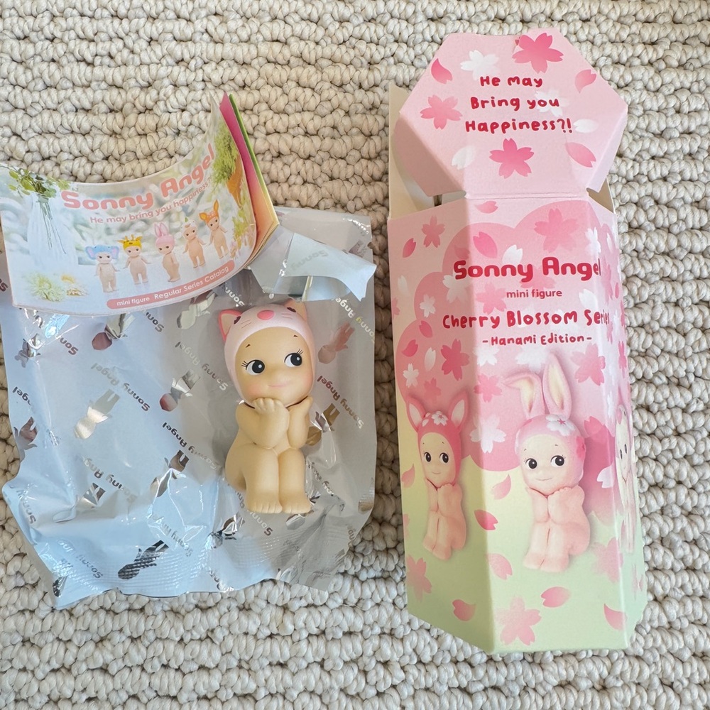 Brand New w/ Box Sonny Angel Cherry Blossom Hanami Series Calico Cat Mini Figure